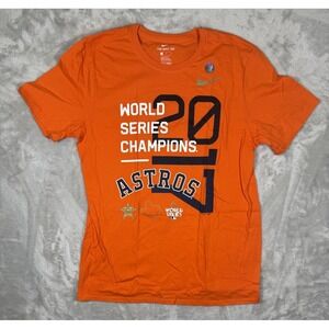 Nike MLB Houston Astros 2017 World Series Champions T-Shirt Mens Size Large